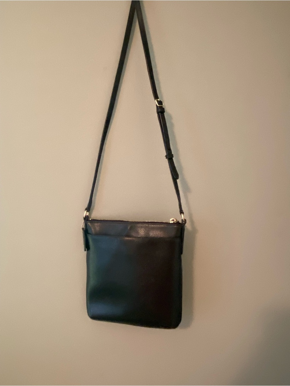 Coach Black Leather Crossbody with Gold Hardware - Picture 2 of 4